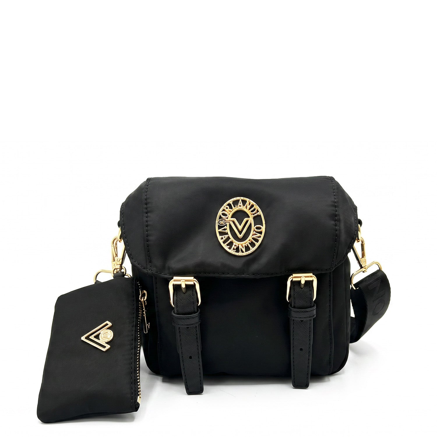 VO Front Logo Flap Strap Crossbody