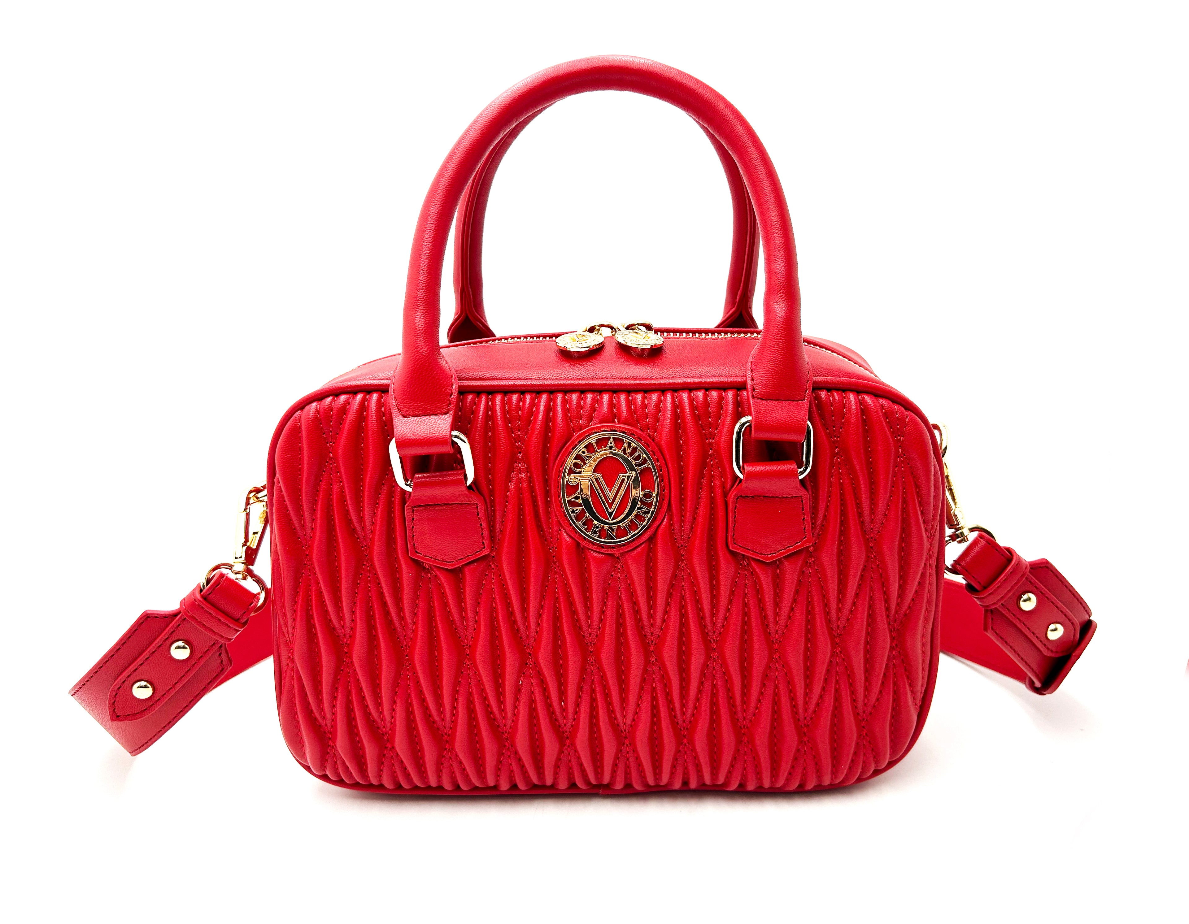Valentino Orlandi Textured Top Handle Handbag