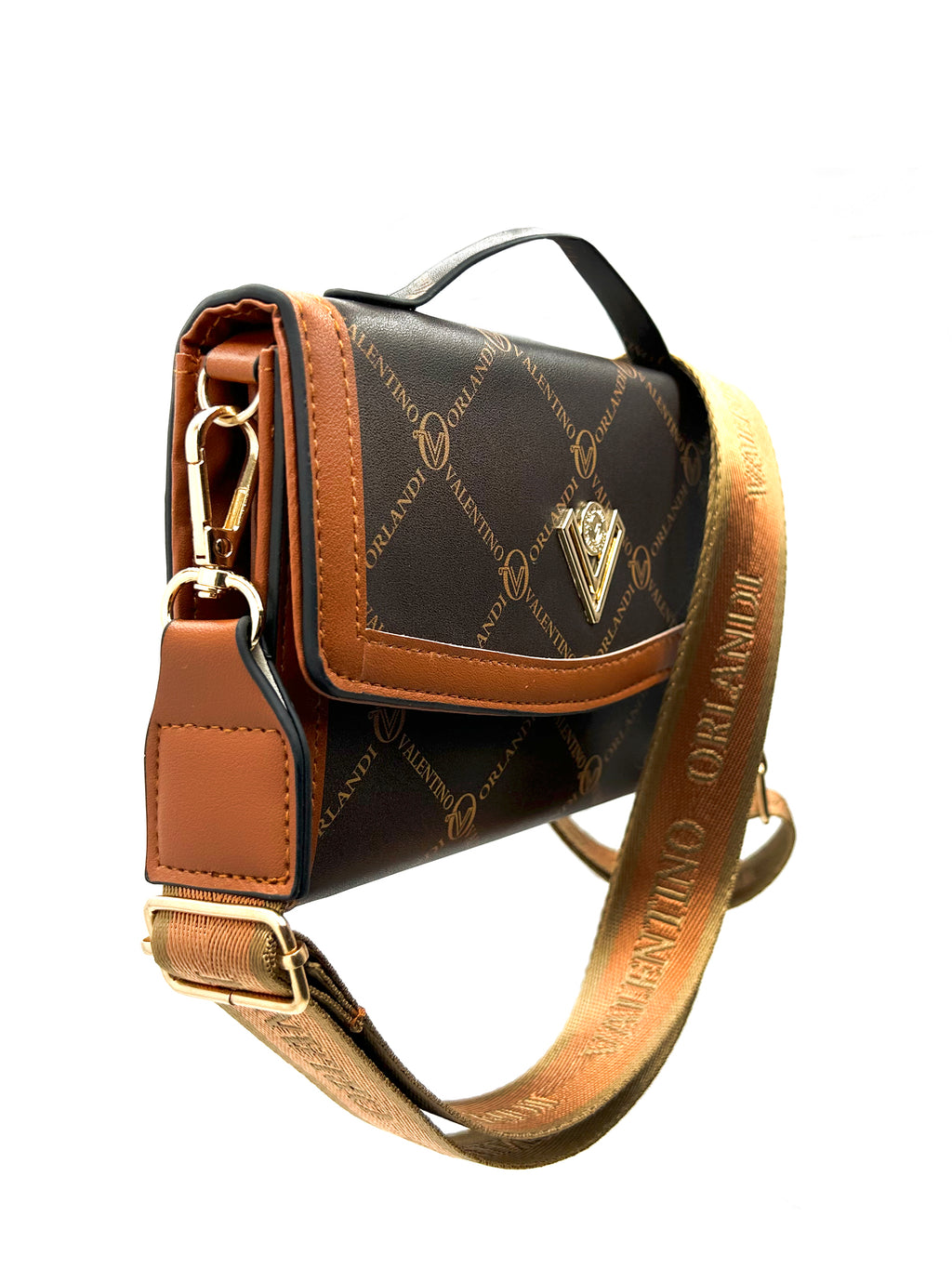 Status Print Cross Body with Top Handel