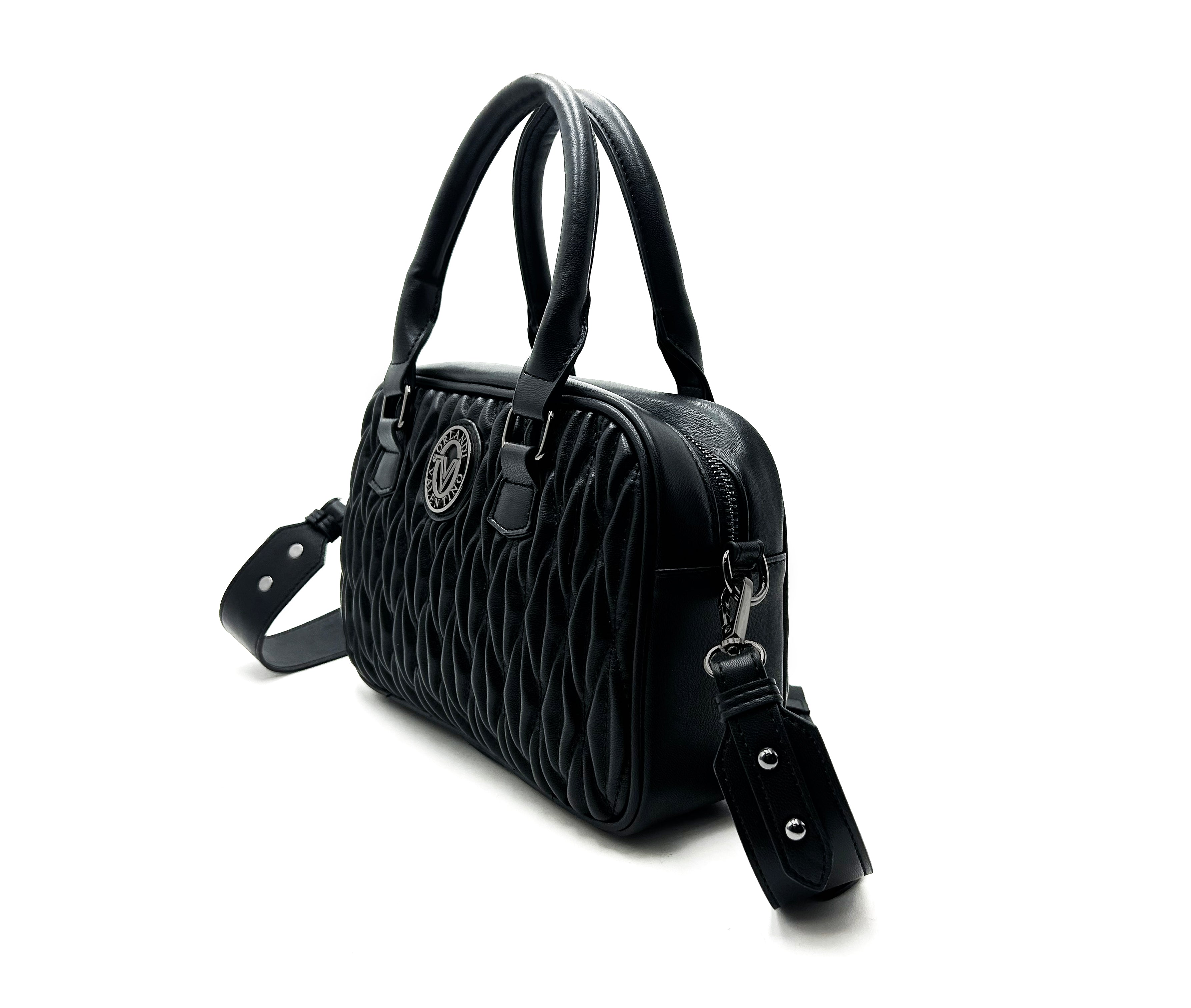 Valentino Orlandi Textured Top Handle Handbag