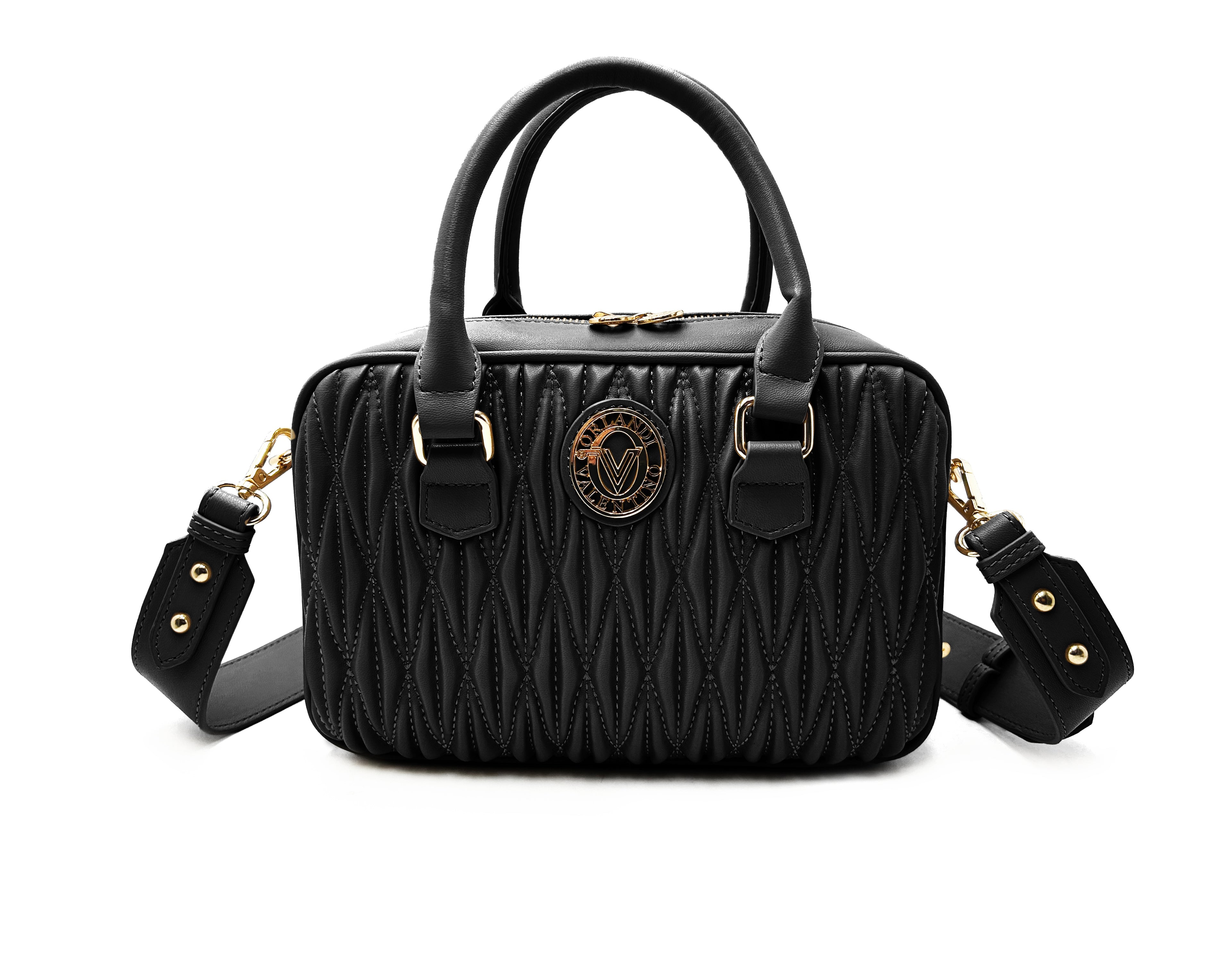 Valentino Orlandi Textured Top Handle Handbag