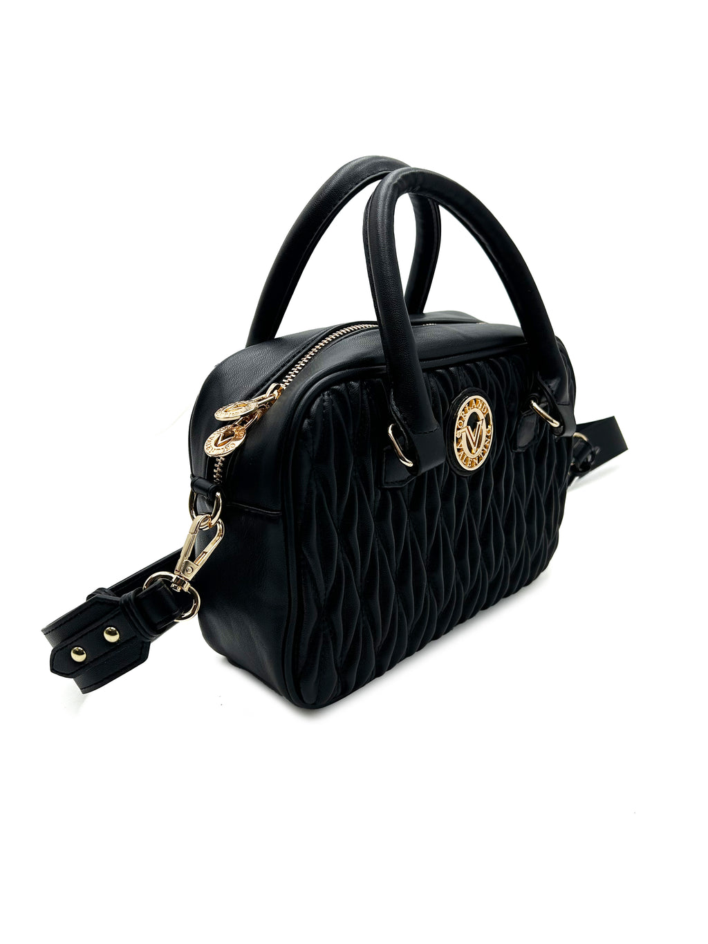 Valentino Orlandi Textured Top Handle Handbag