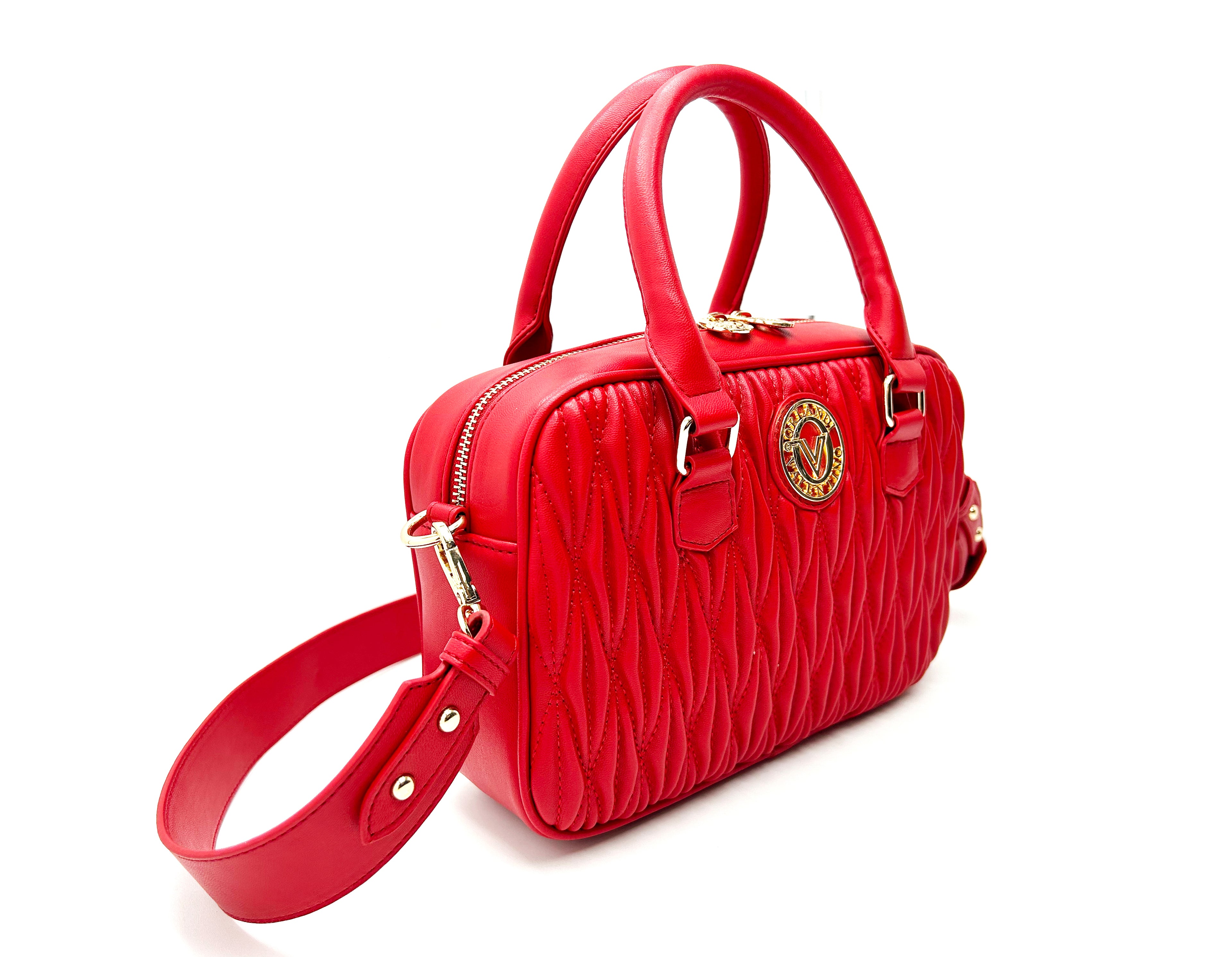 Valentino Orlandi Textured Top Handle Handbag