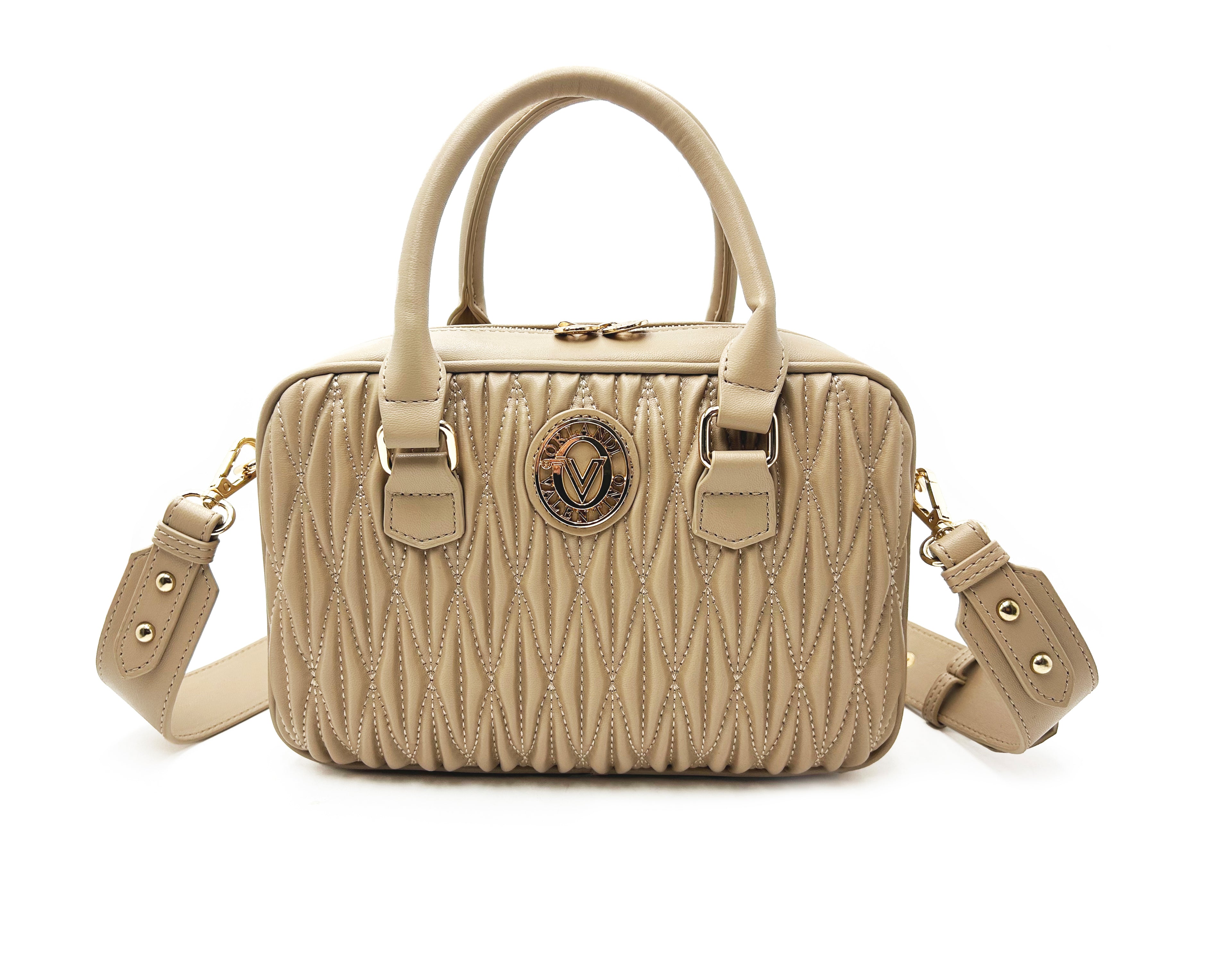 Valentino Orlandi Textured Top Handle Handbag