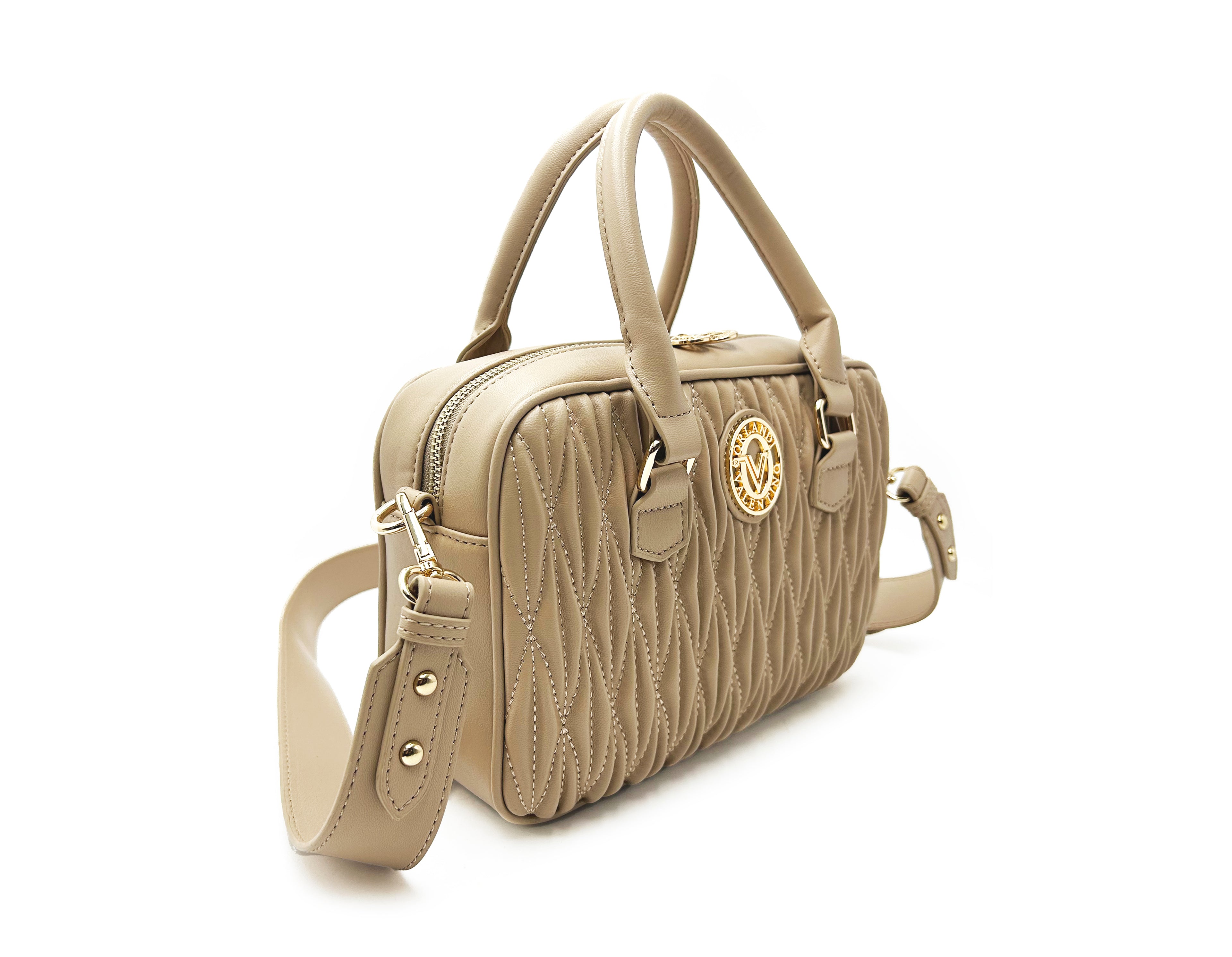 Valentino Orlandi Textured Top Handle Handbag