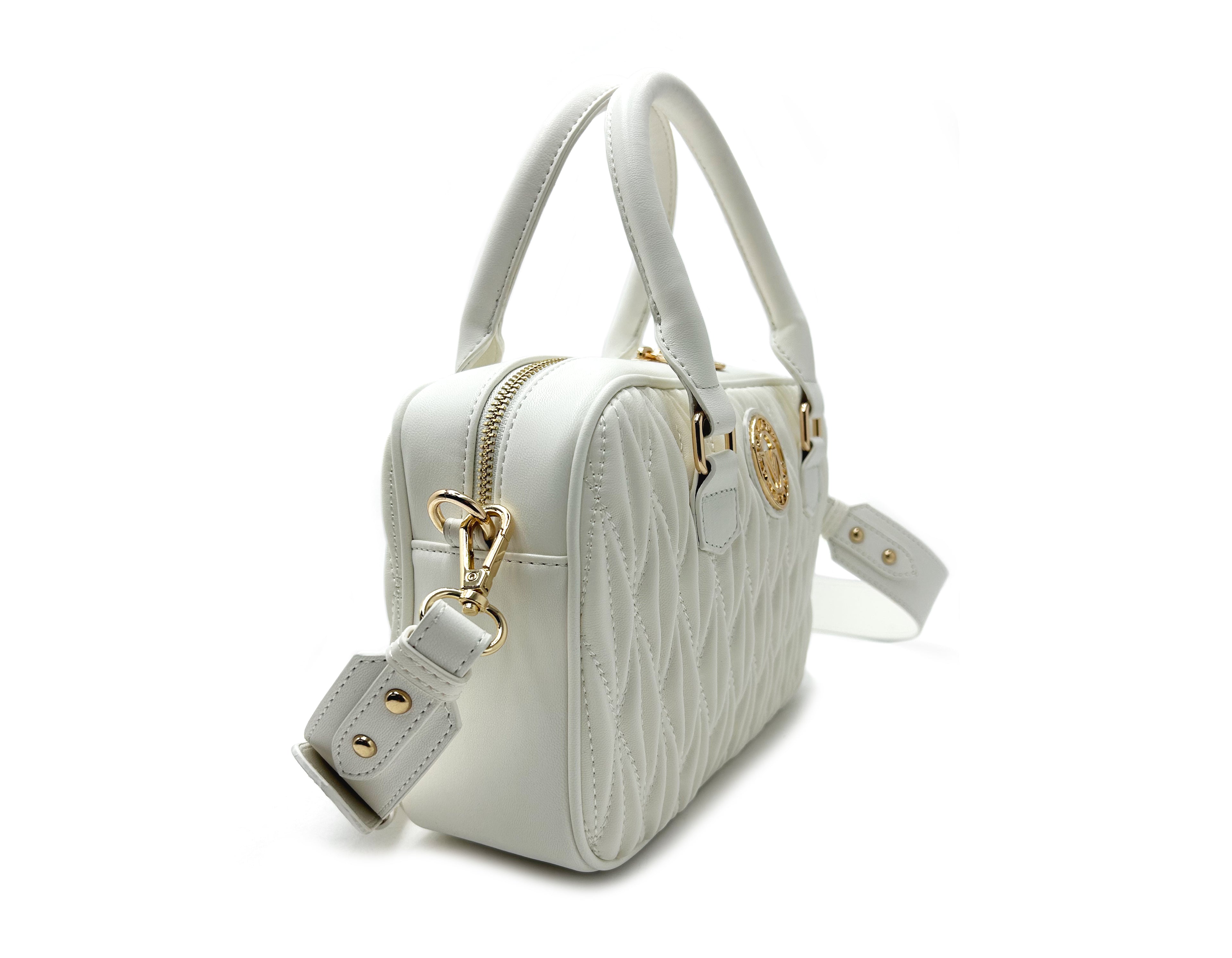 Valentino Orlandi Textured Top Handle Handbag