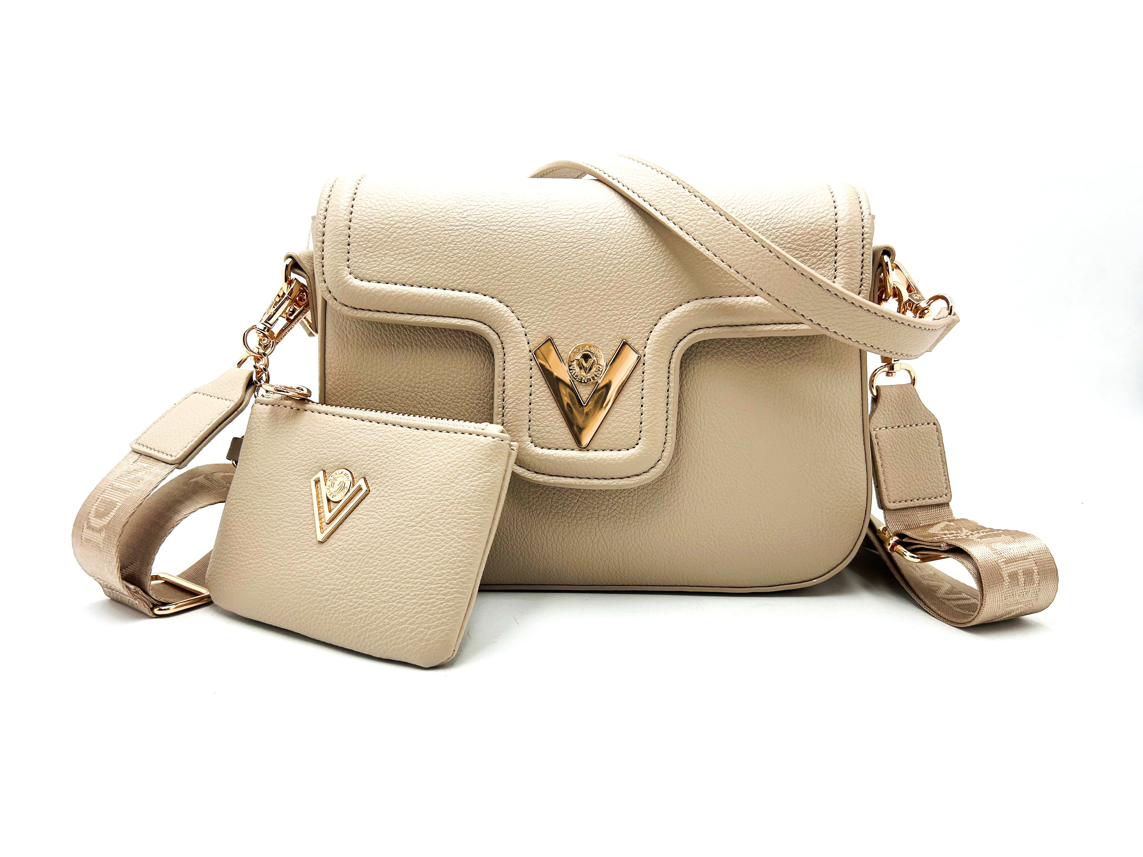 East West Handbag with Gold Hardware