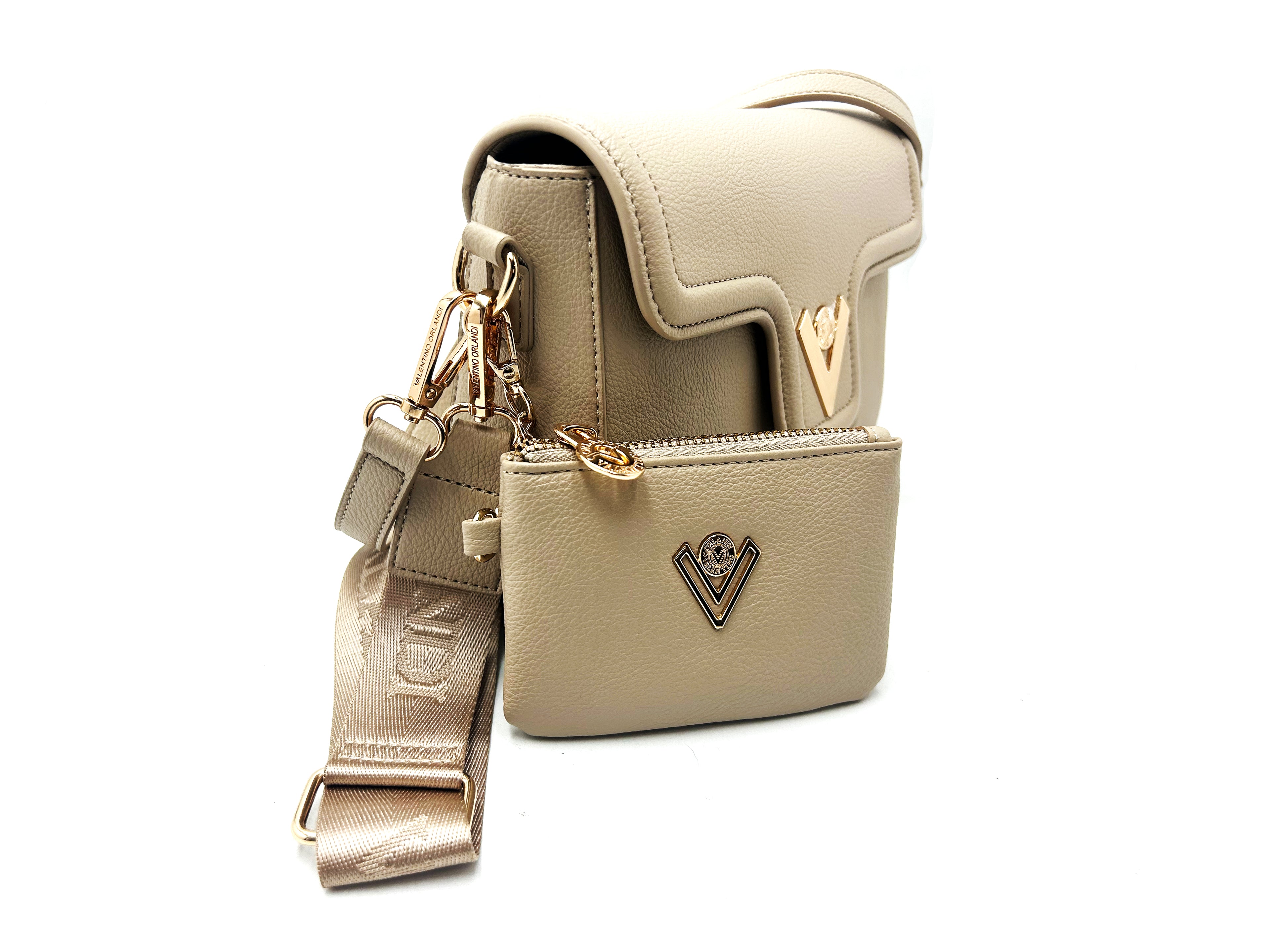 East West Handbag with Gold Hardware
