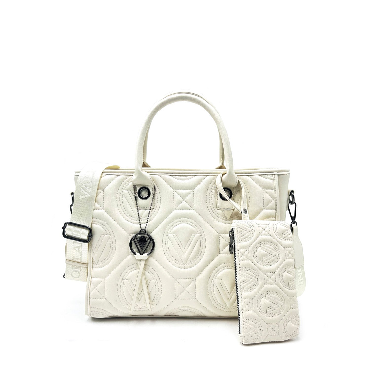 Valentino Orlandi Large Quilted Tote Bag