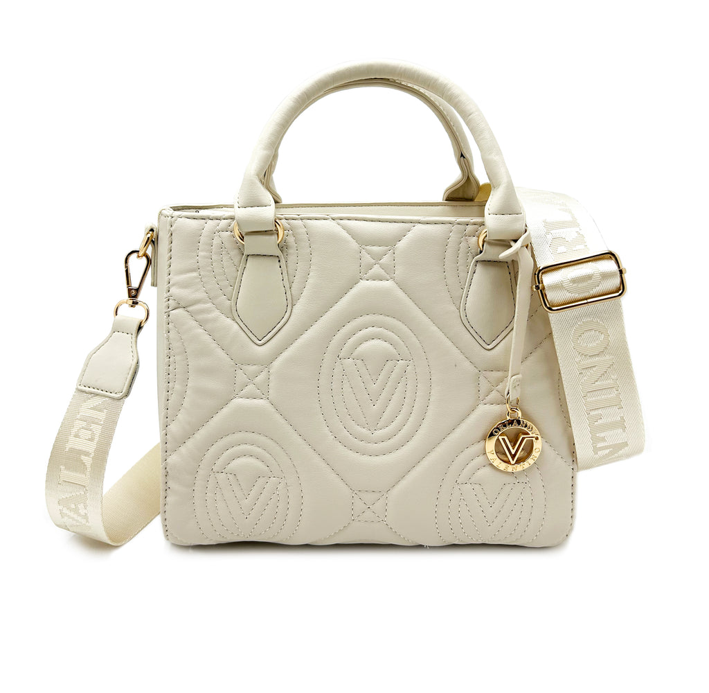 Large Valentino Orland Quilted Top Handle Bag with Crossbody