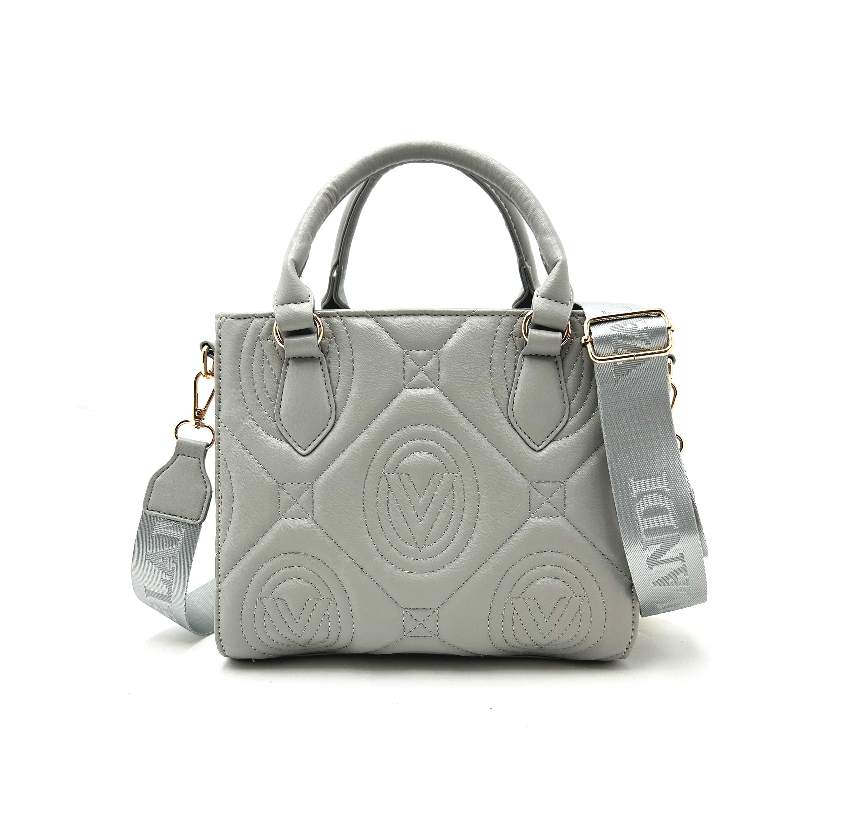 Large Valentino Orland Quilted Top Handle Bag with Crossbody