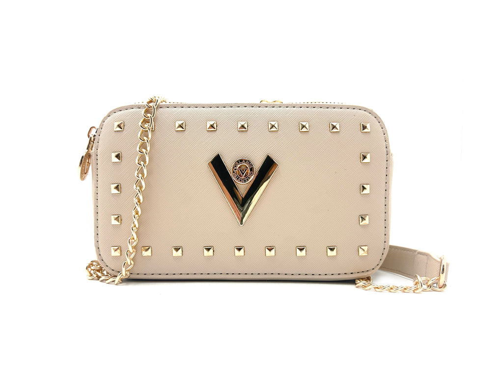 Valentino Orlandi Gold Metal Studded Crossbody