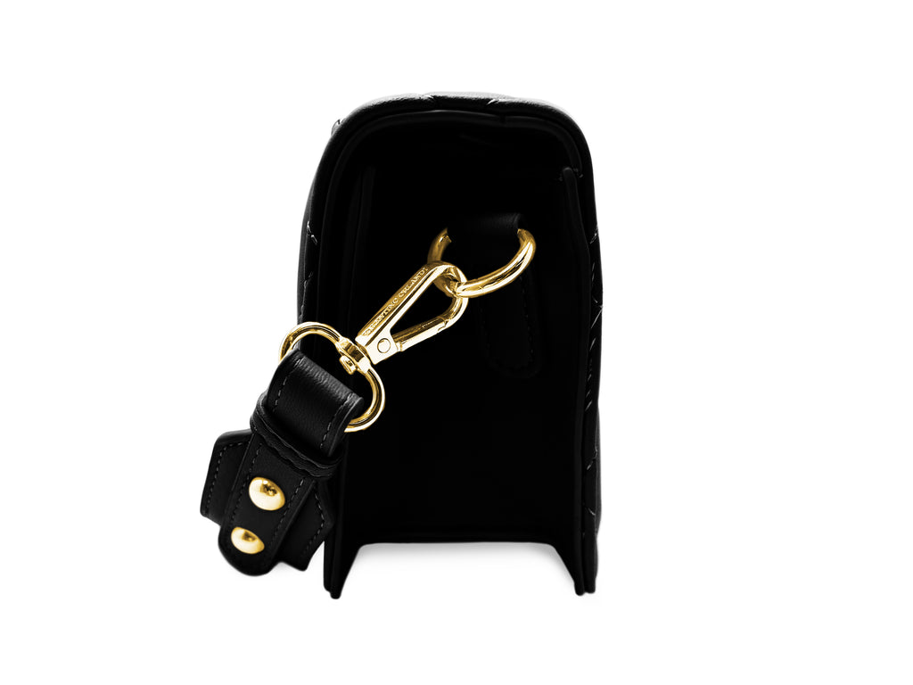 Valentino Orlandi Gold Metal Studded Crossbody