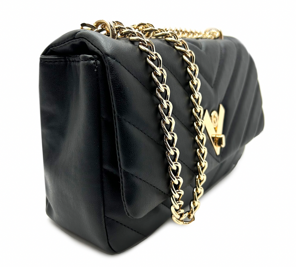 Valentino Orlandi Crossbody Bag w/ Gold Chain