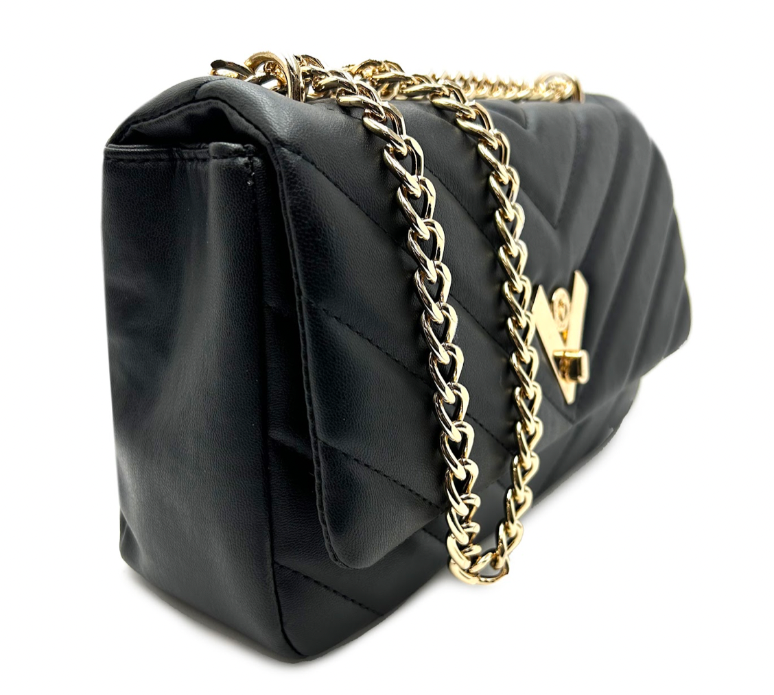 Valentino Orlandi Crossbody Bag w/ Gold Chain