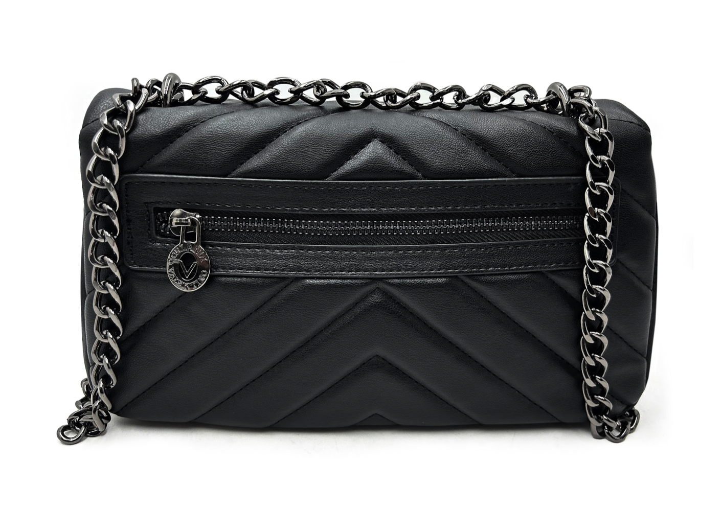 Valentino Orlandi Crossbody Bag w/ Silver Chain