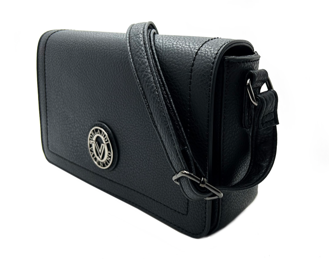 Valentino Orlandi Crossbody Bag w/ Gunmetal