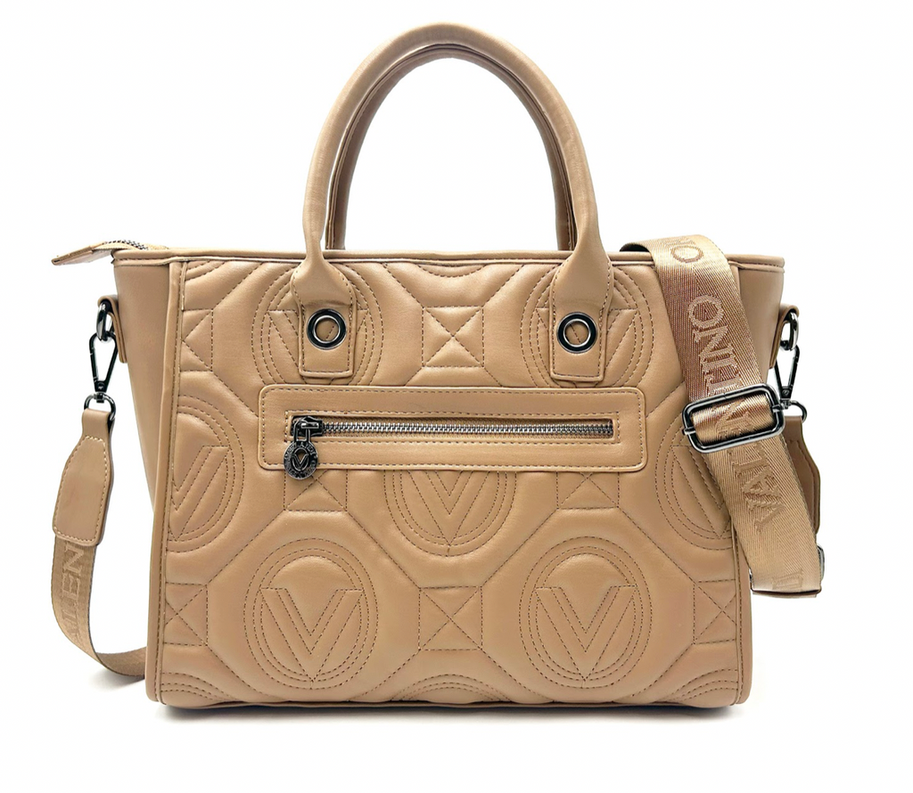 Valentino Orlandi Large Quilted Tote Bag