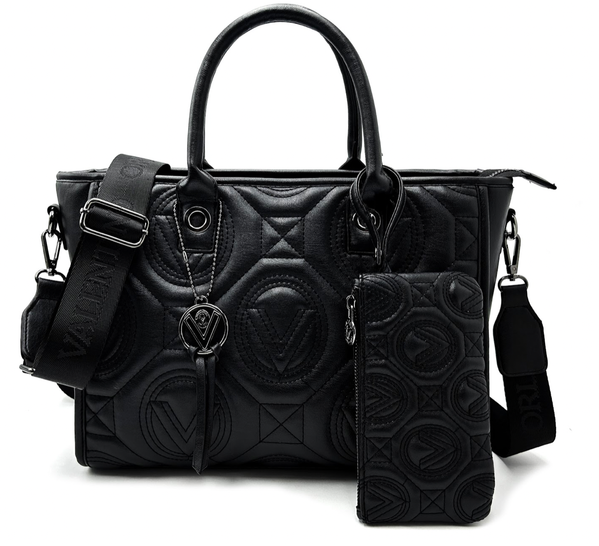 Valentino Orlandi Large Quilted Tote Bag