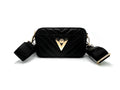 Quilted Camera Bag with Hardware