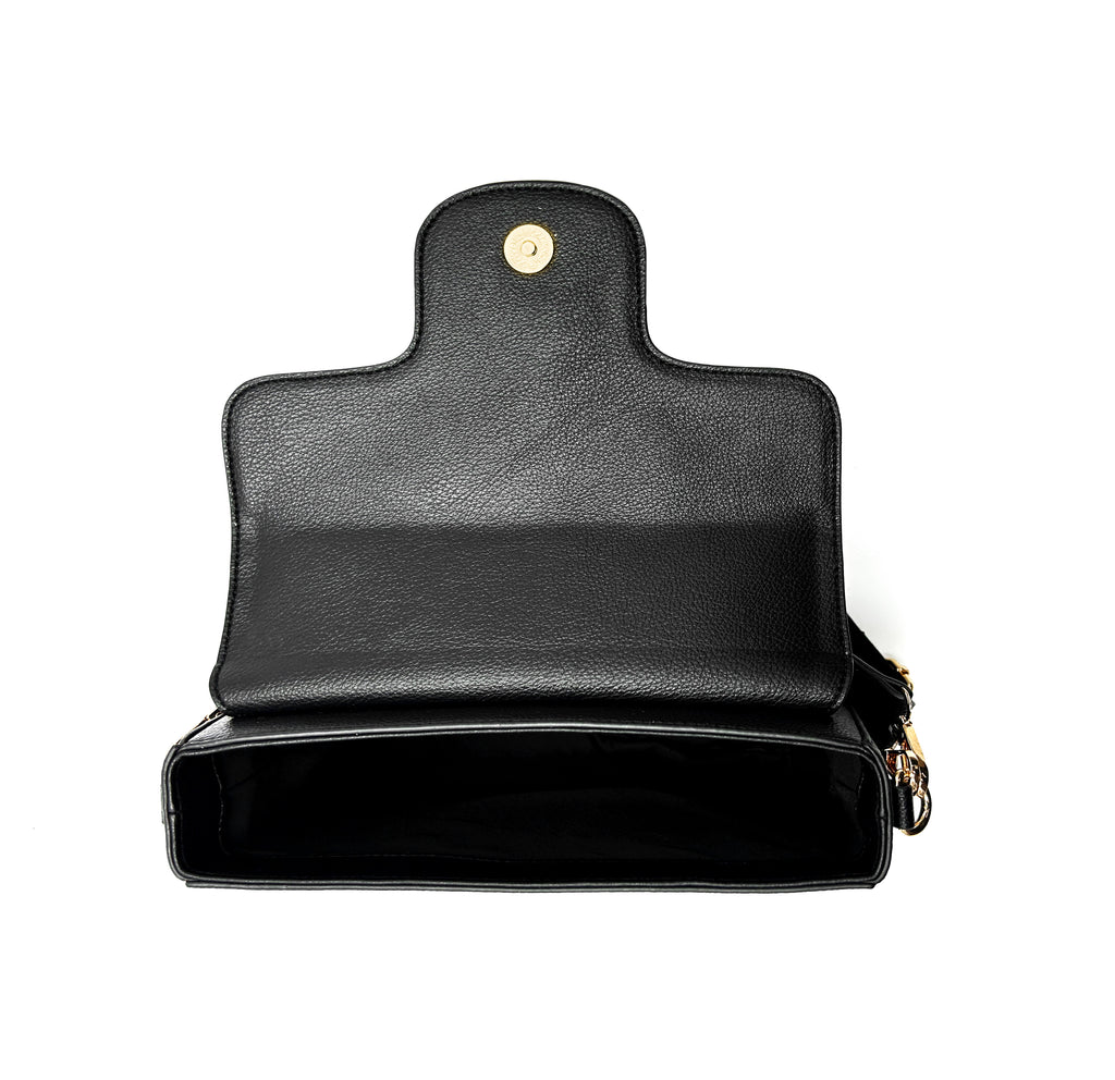 East West Handbag with Gold Hardware