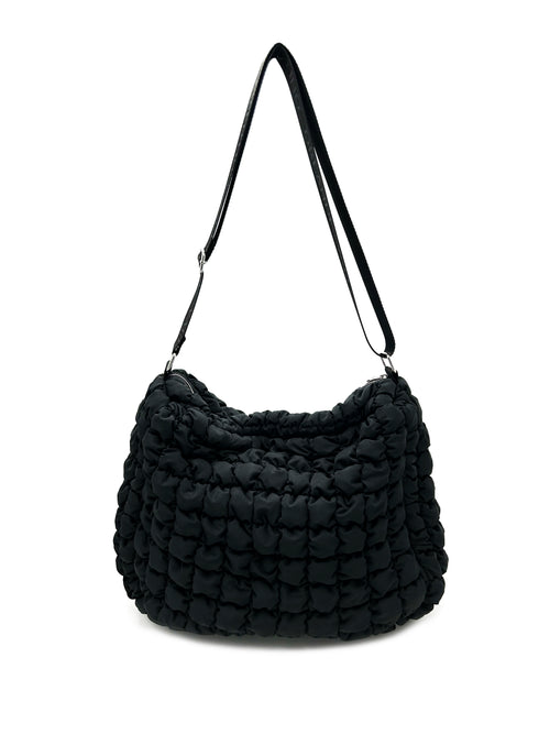 Large Puffy Quilted Crossbody Bag