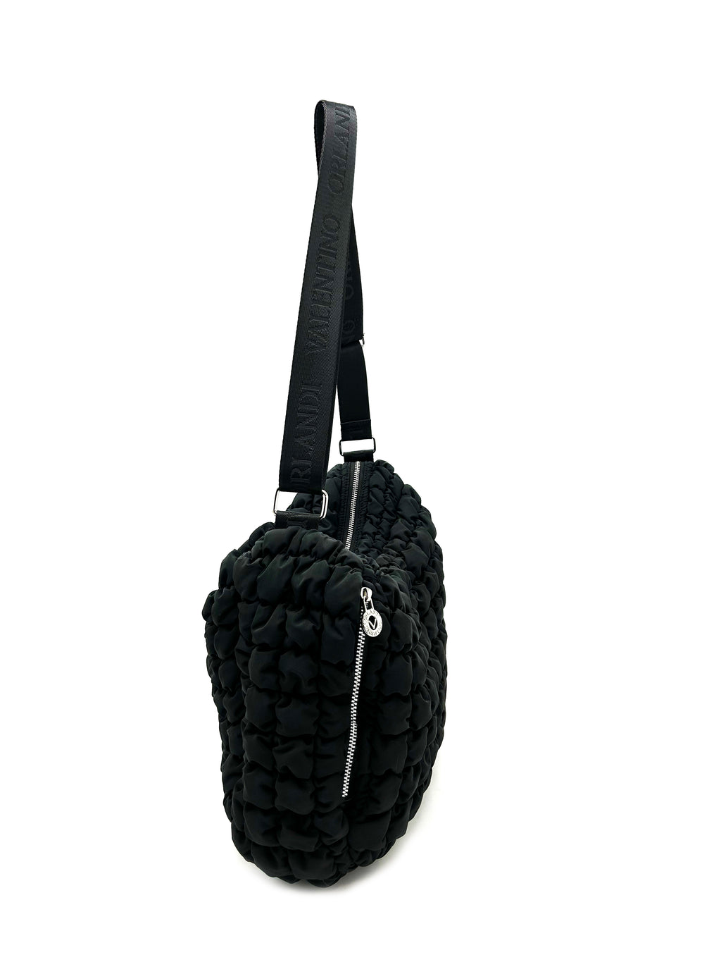 Large Puffy Quilted Crossbody Bag
