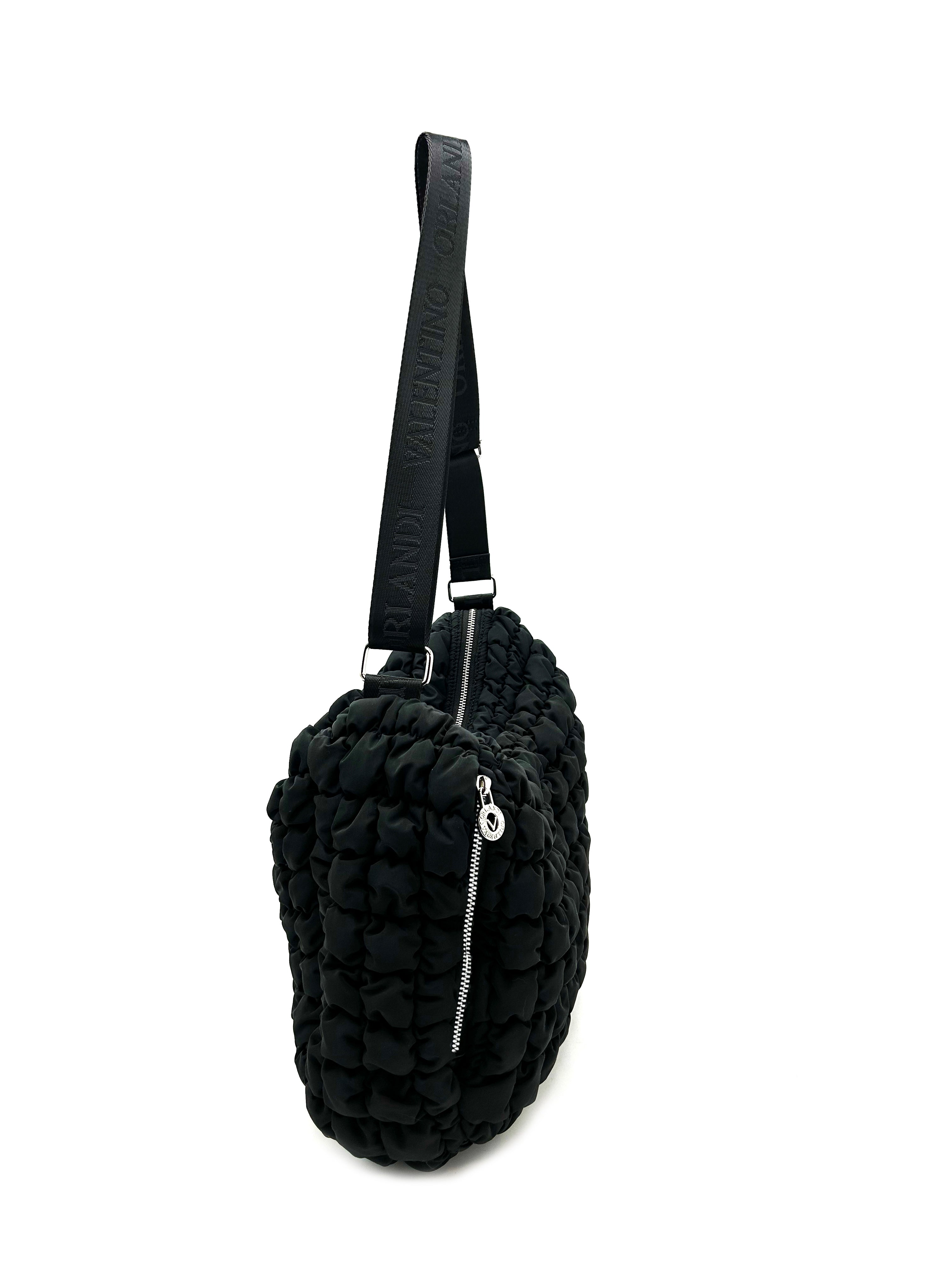 Large Puffy Quilted Crossbody Bag
