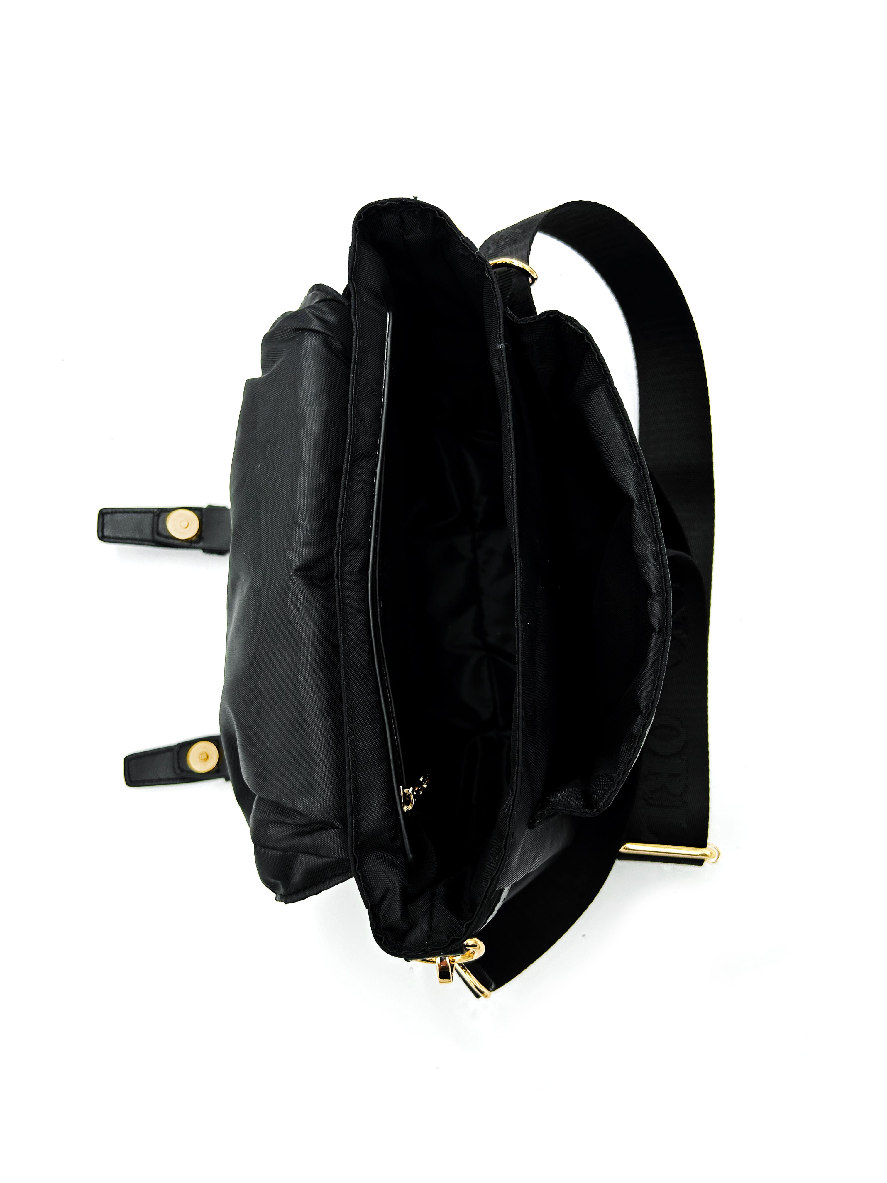 VO Front Logo Flap Strap Crossbody