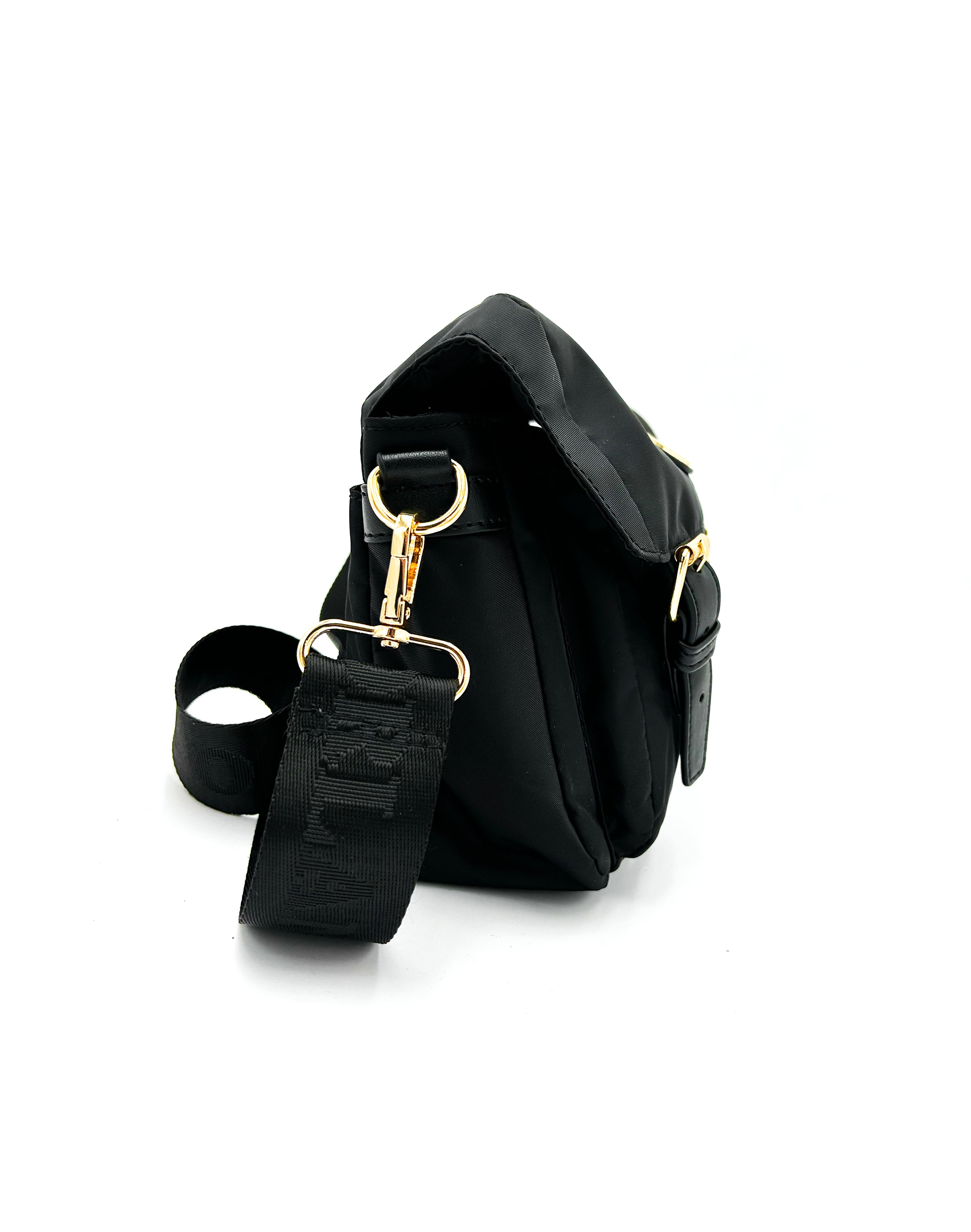 VO Front Logo Flap Strap Crossbody