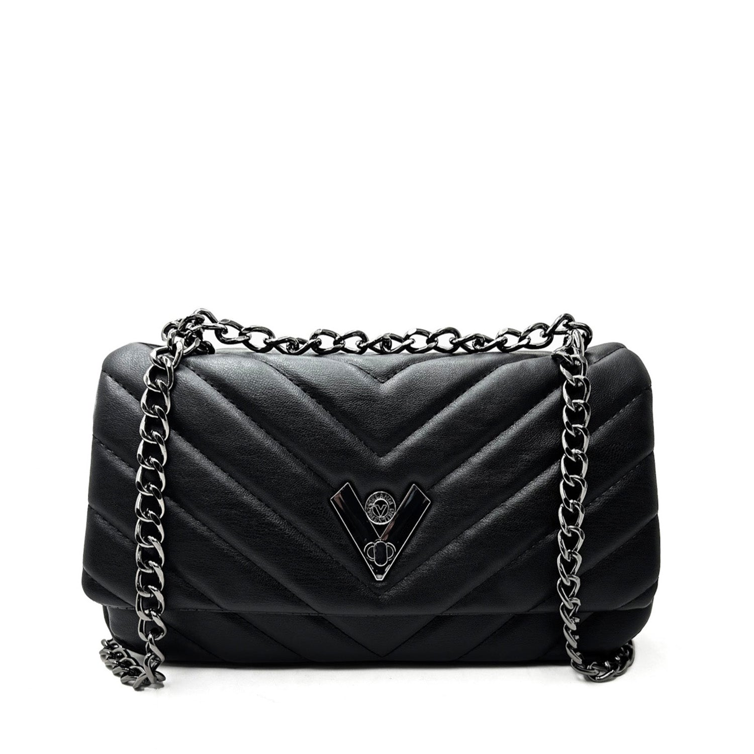 Valentino Orlandi Crossbody Bag w/ Silver Chain