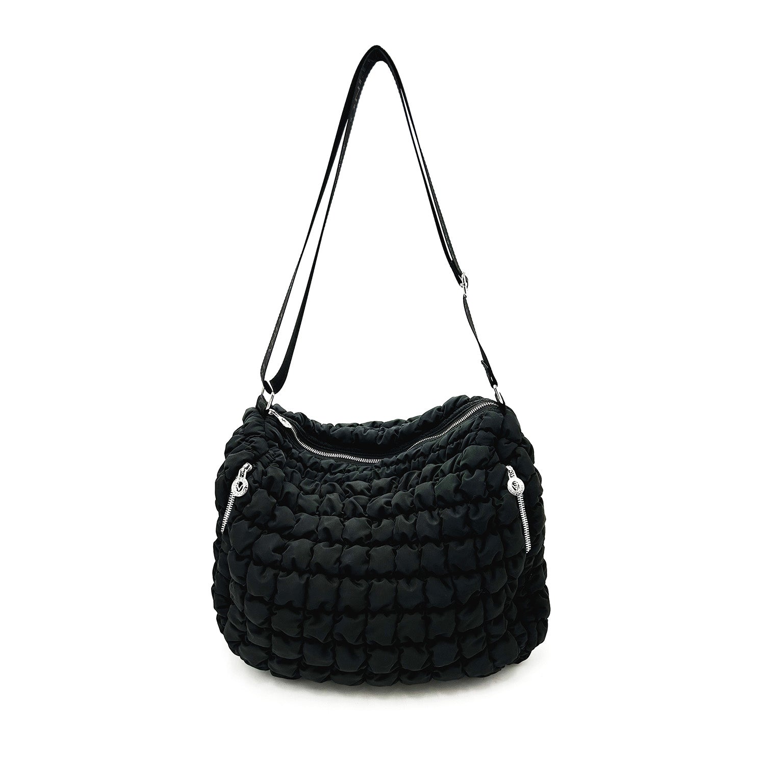 Large Puffy Quilted Crossbody Bag