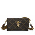 Large "V" Lock Status Printed Crossbody