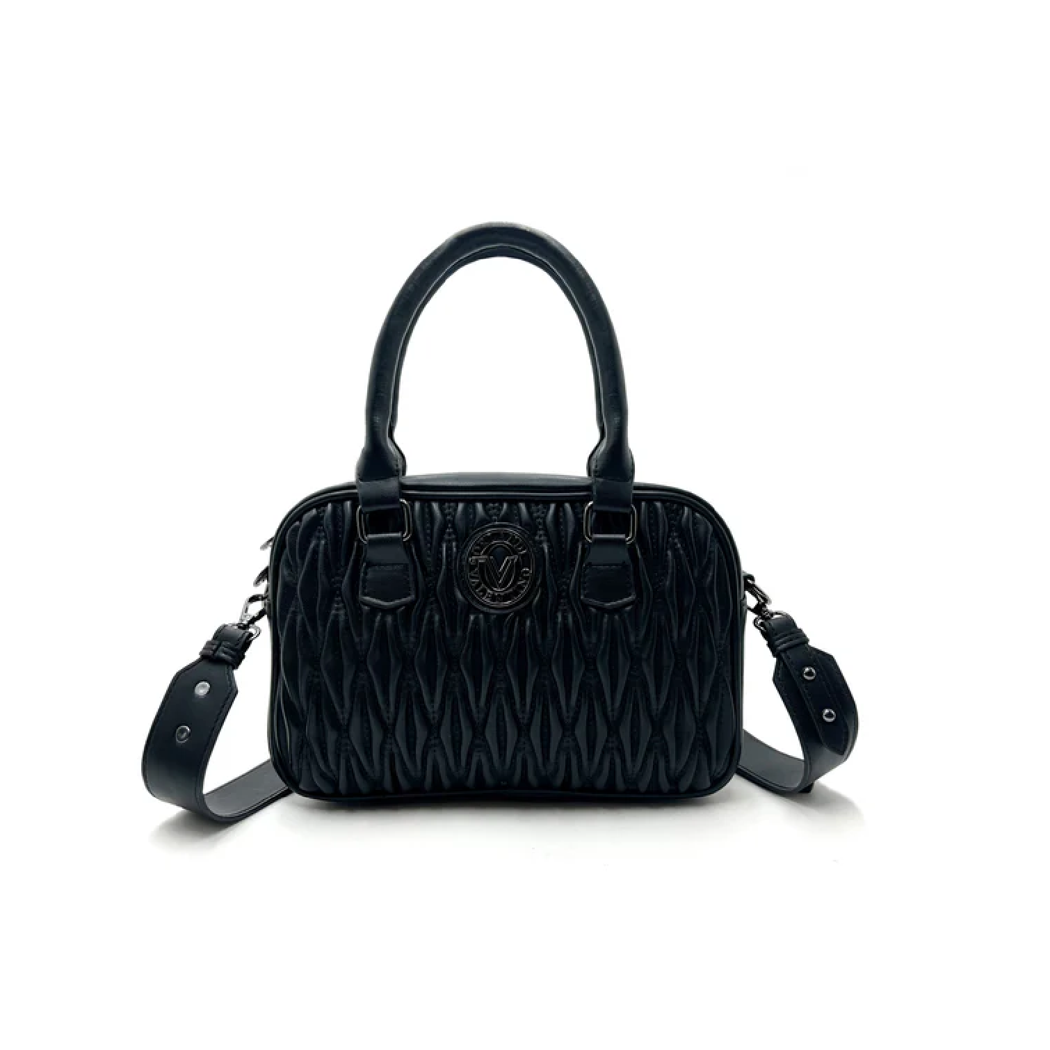 Valentino Orlandi Textured Top Handle Handbag